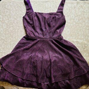 Purple Metallic Dress
